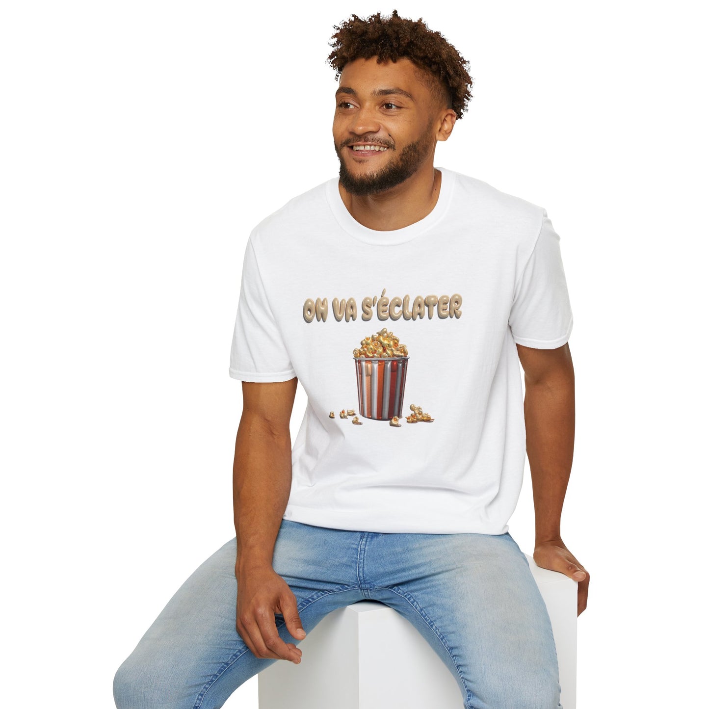 T-shirt-Pop corn party
