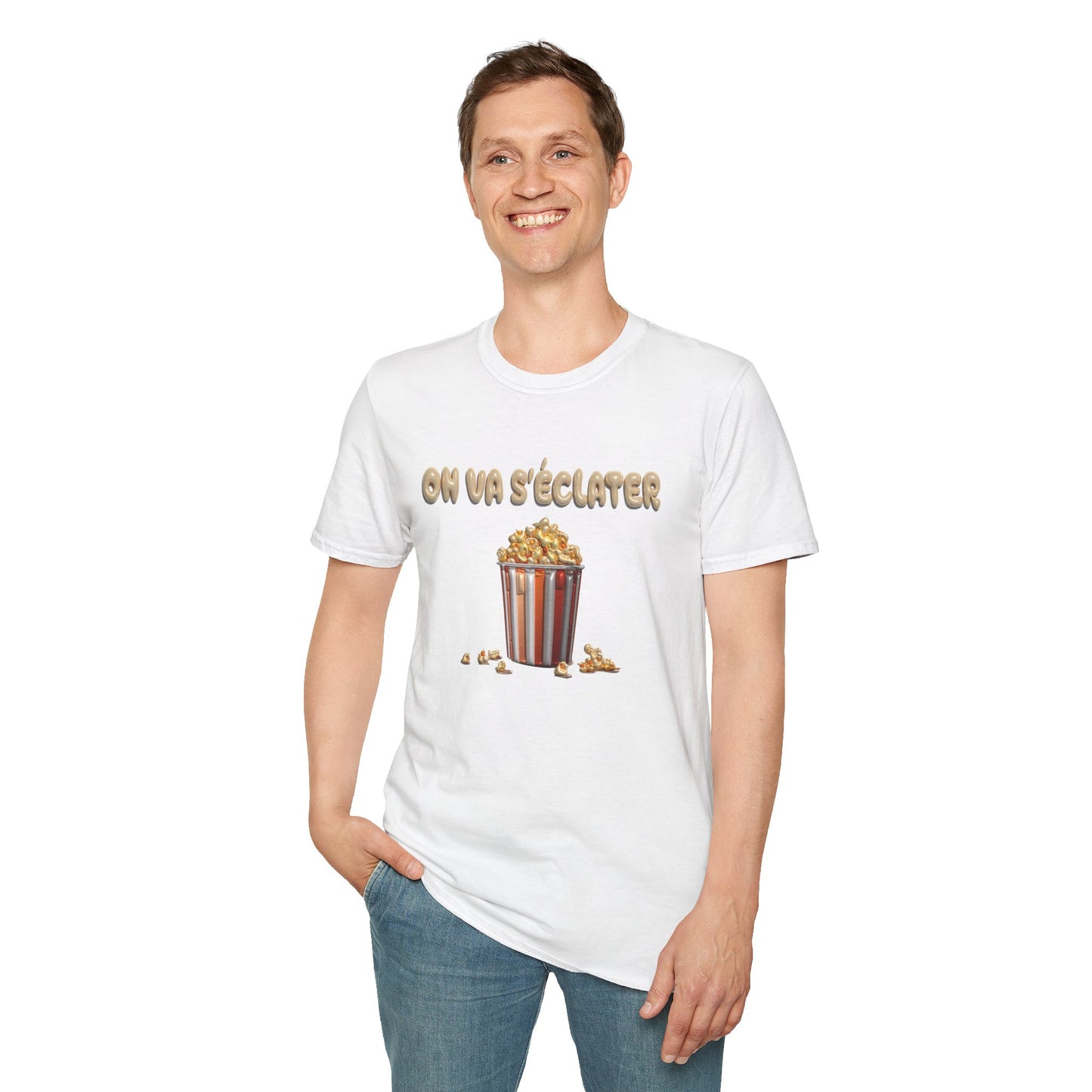 T-shirt-Pop corn party
