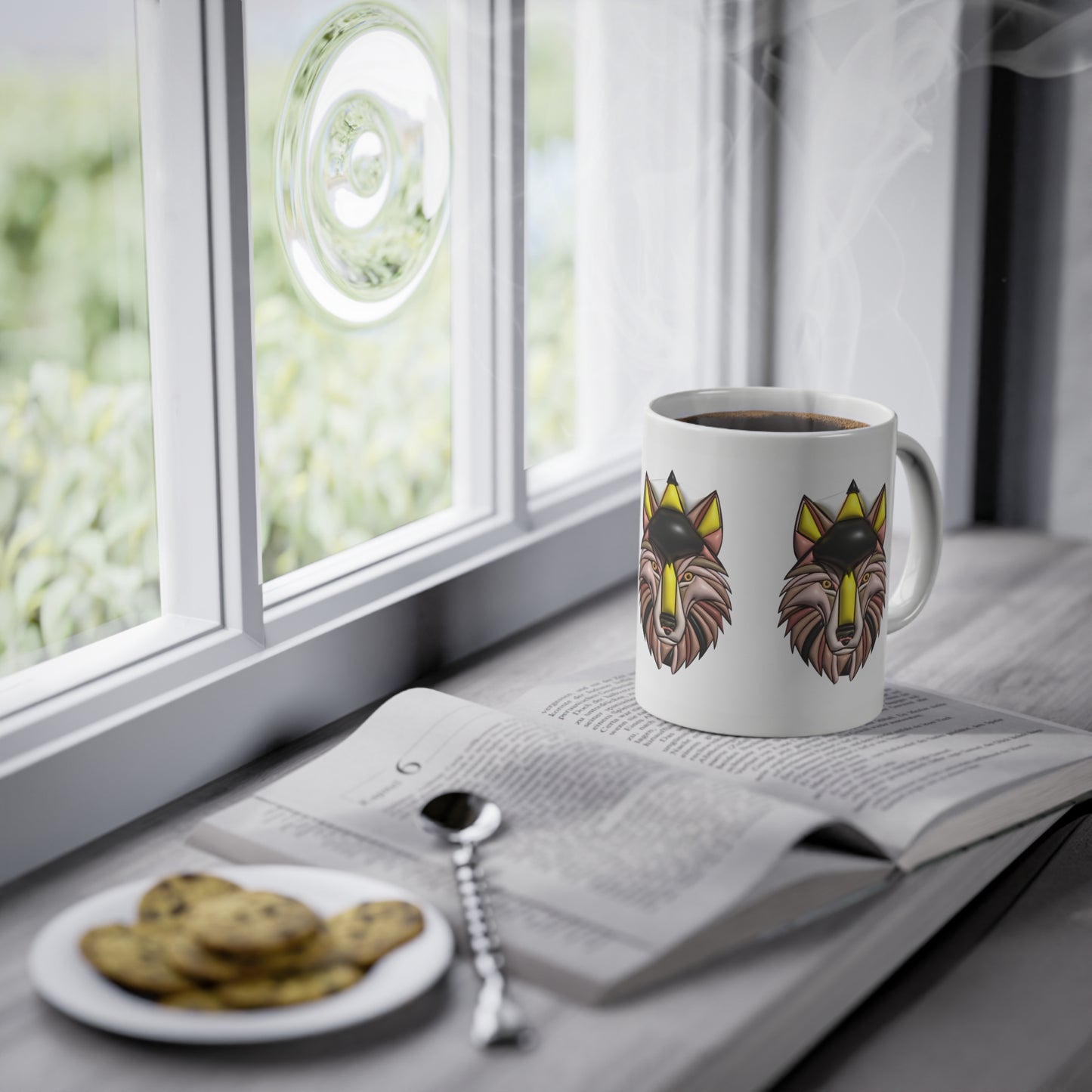 Mug céramique-Tête de loup