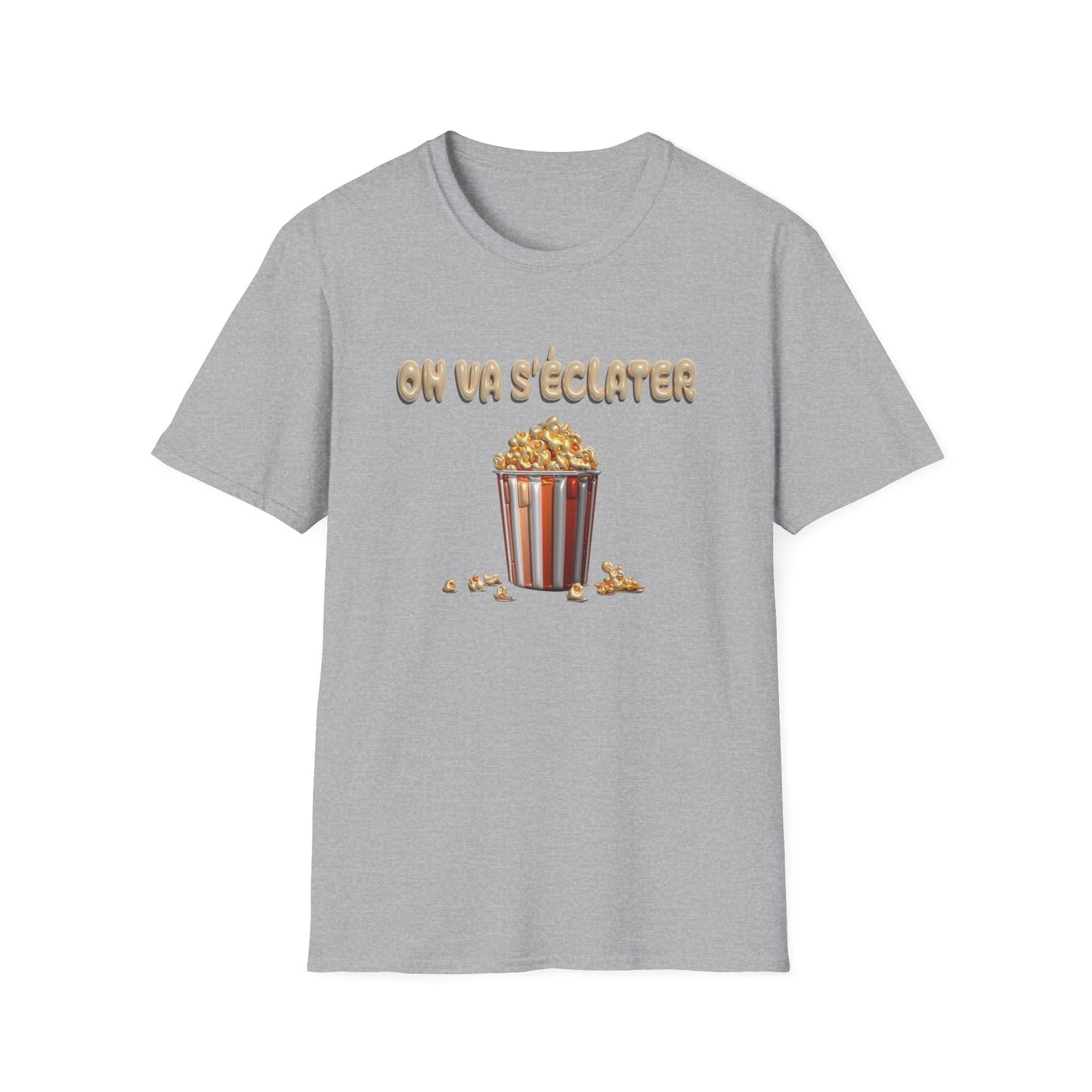 T-shirt-Pop corn party