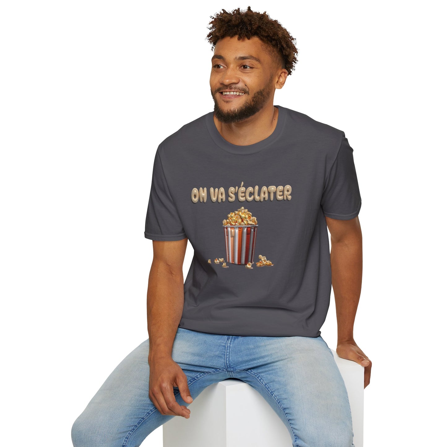 T-shirt-Pop corn party