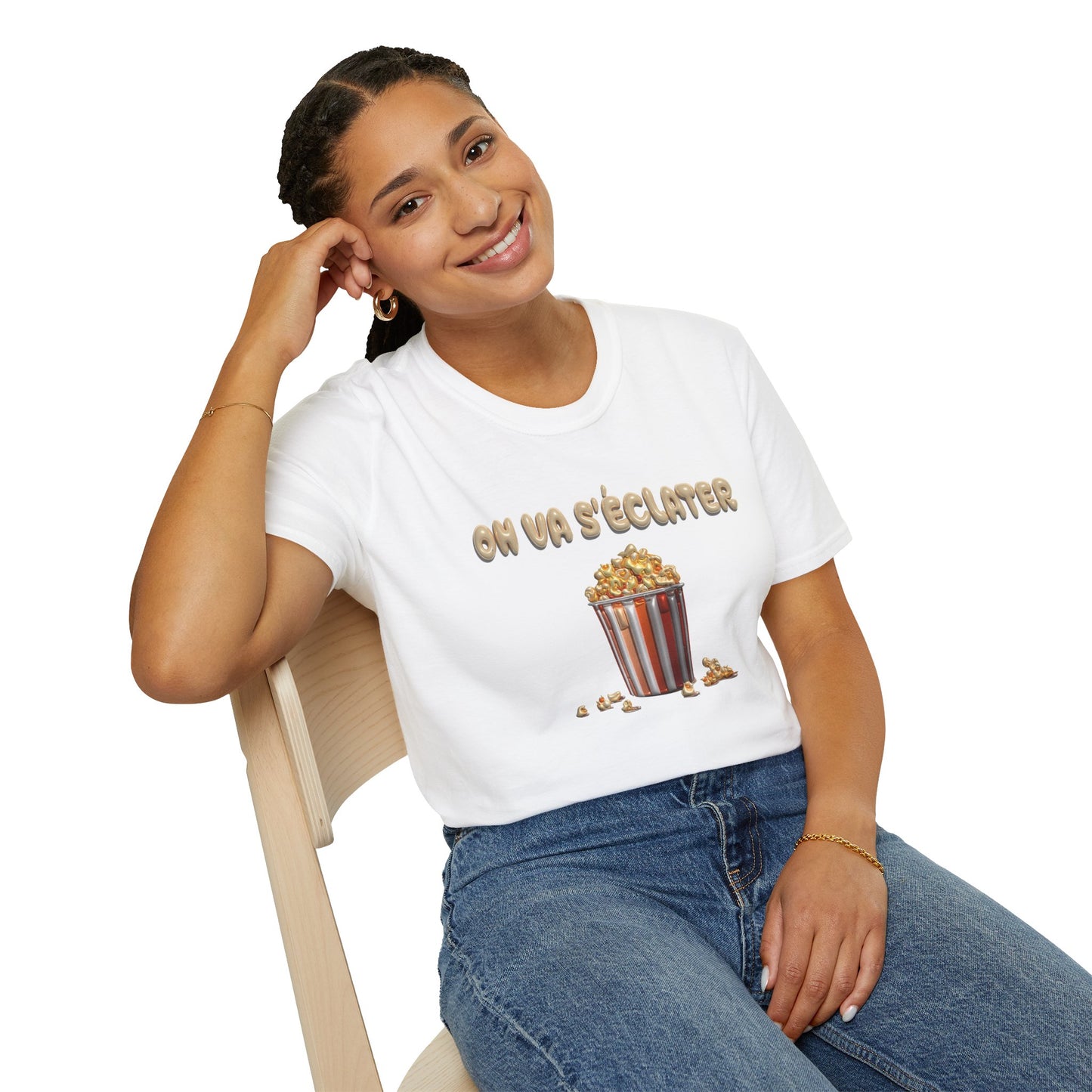 T-shirt-Pop corn party