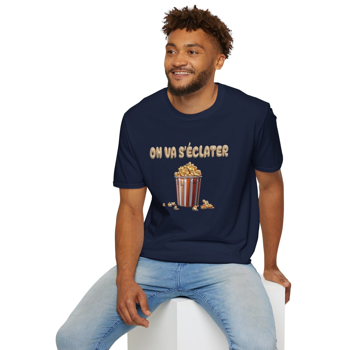 T-shirt-Pop corn party