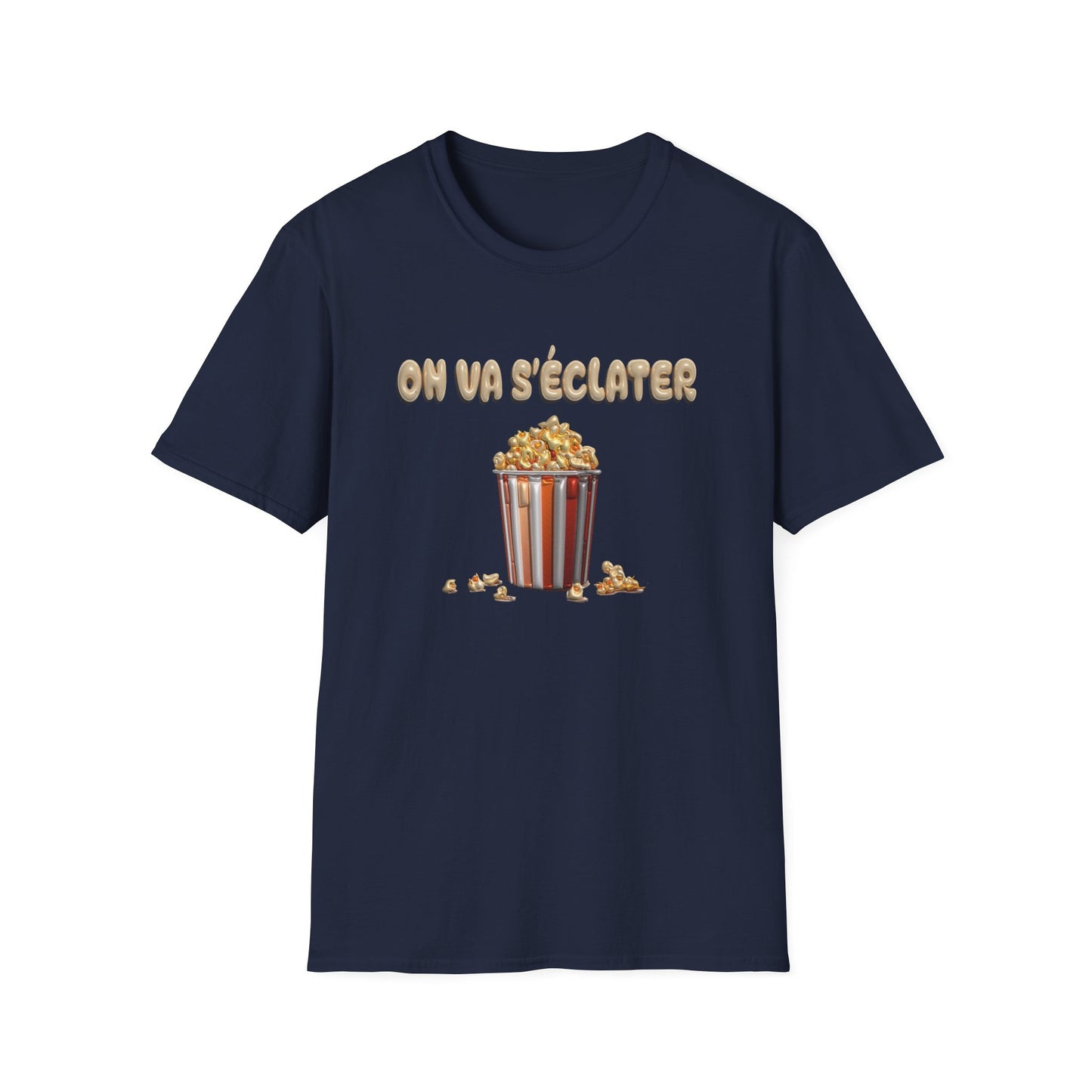 T-shirt-Pop corn party