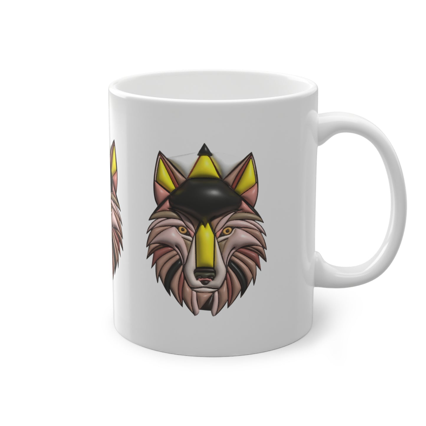 Mug céramique-Tête de loup
