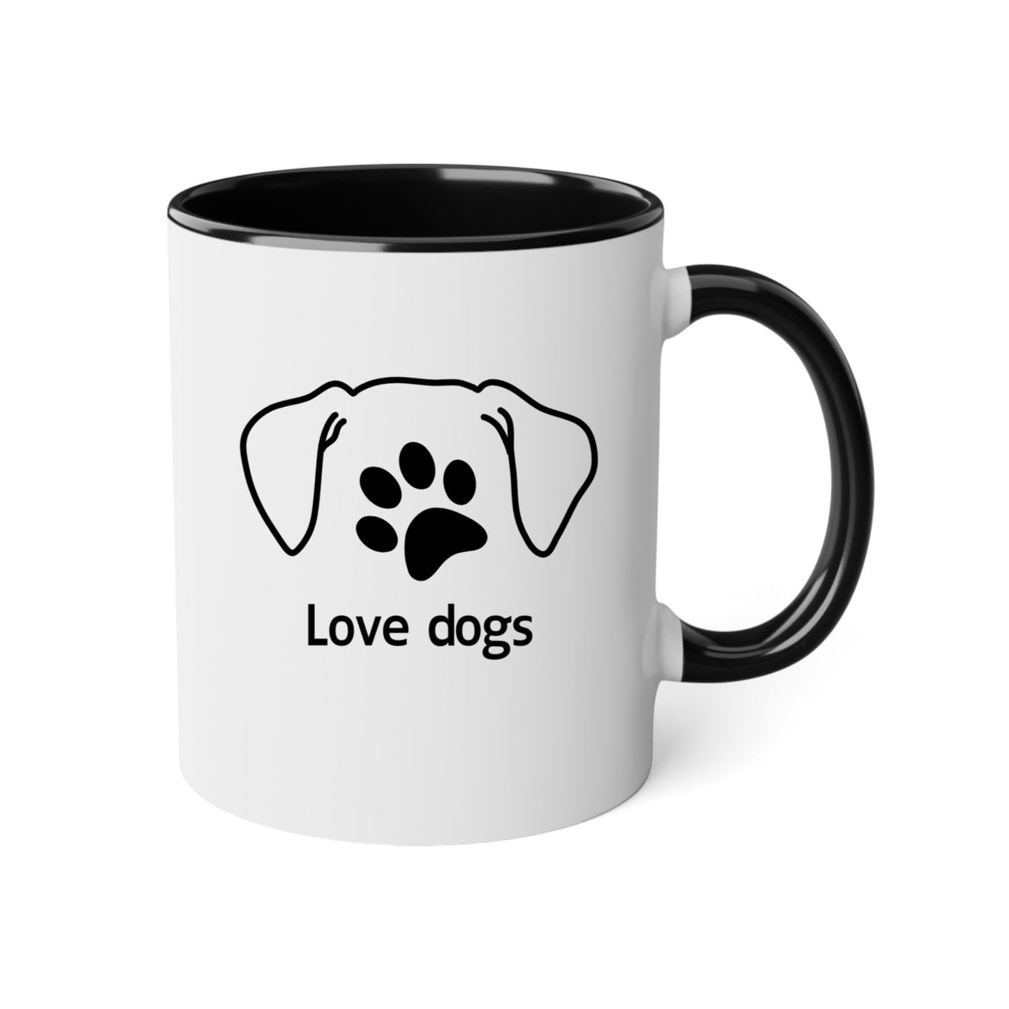 Mug 2 couleurs-Love dogs