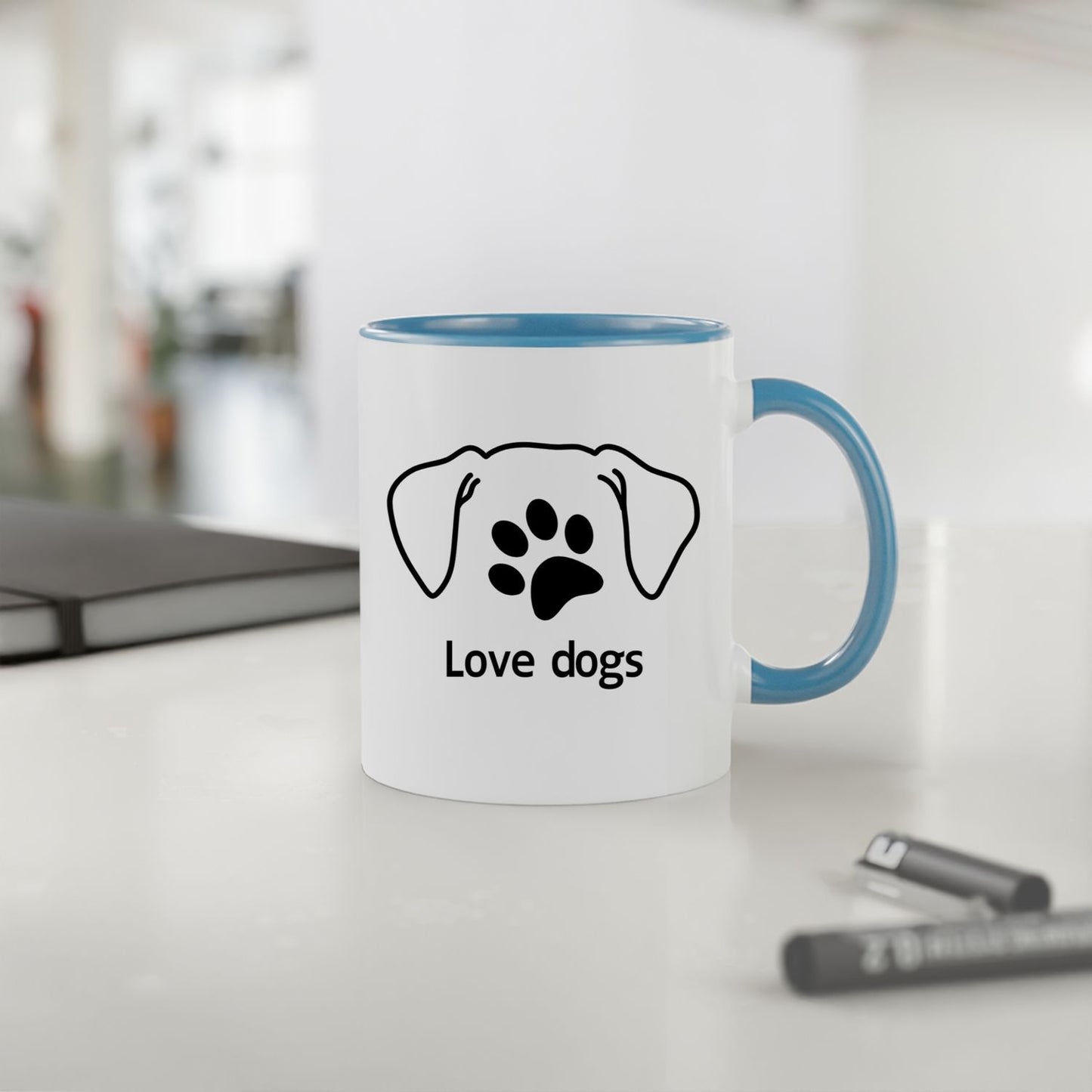 Mug 2 couleurs-Love dogs