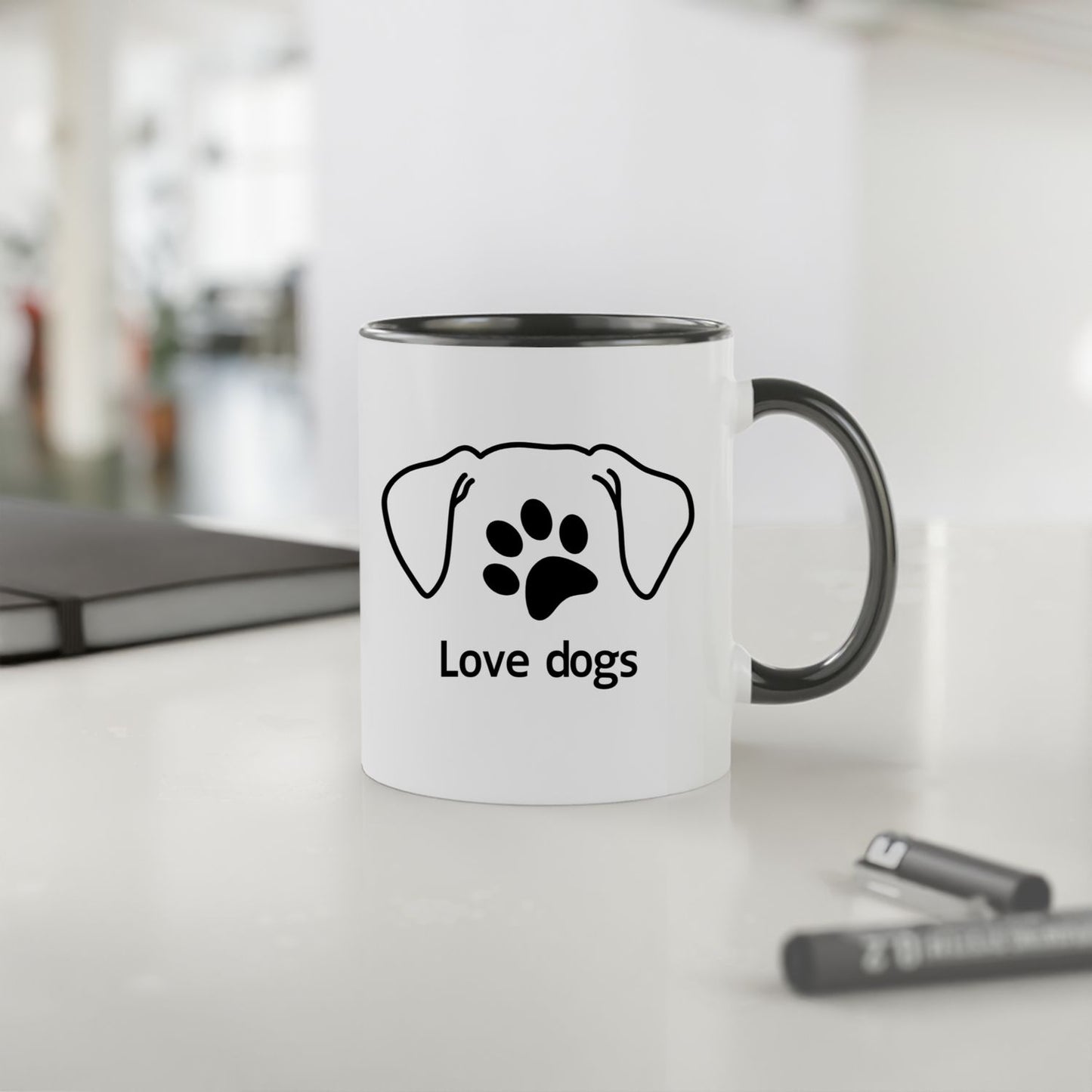 Mug 2 couleurs-Love dogs