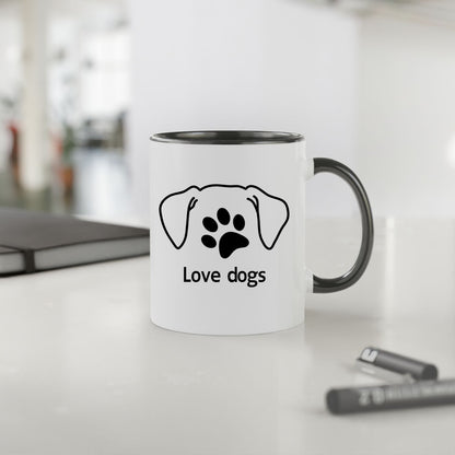 Mug 2 couleurs-Love dogs
