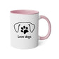 Mug 2 couleurs-Love dogs