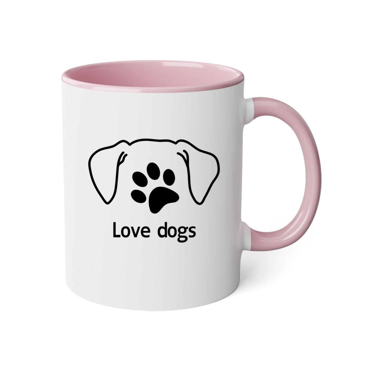 Mug 2 couleurs-Love dogs