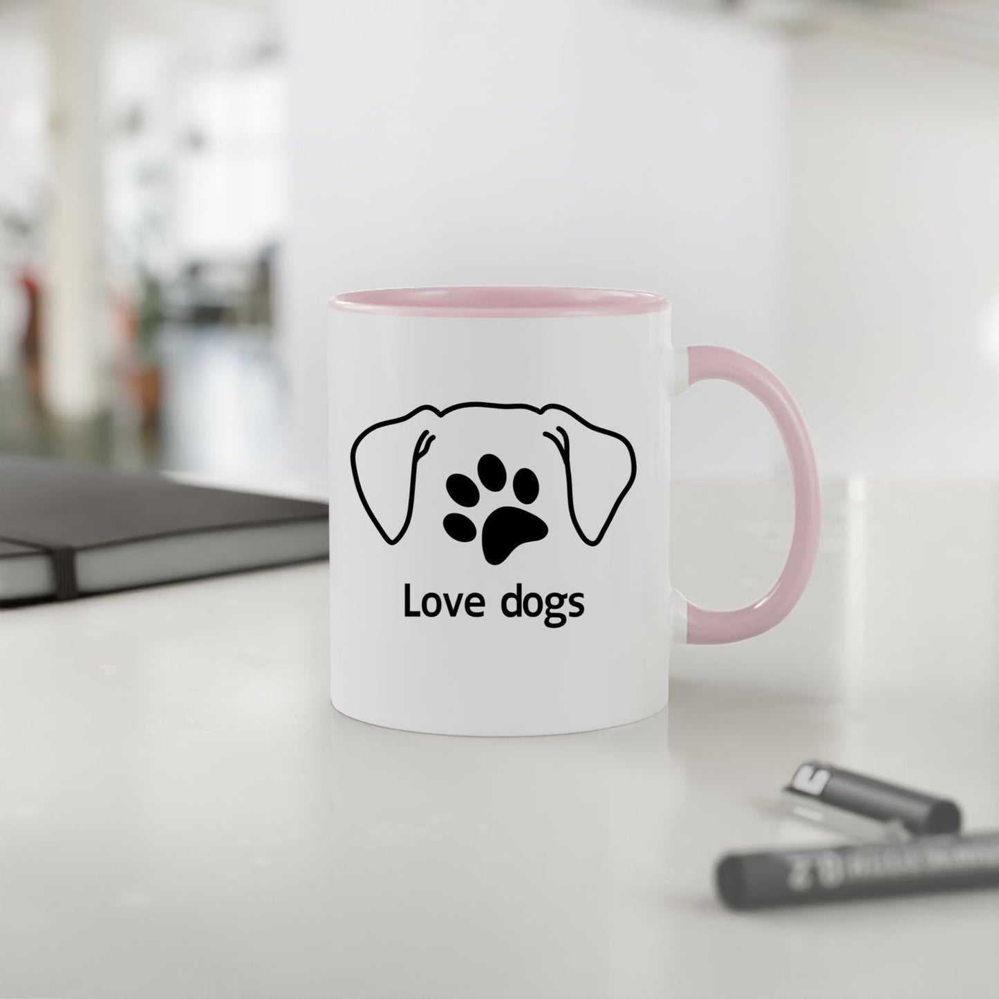 Mug 2 couleurs-Love dogs
