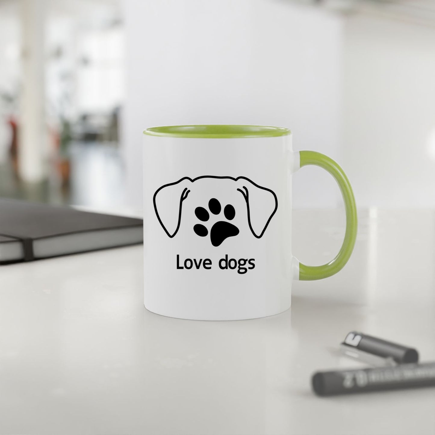 Mug 2 couleurs-Love dogs