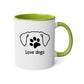 Mug 2 couleurs-Love dogs