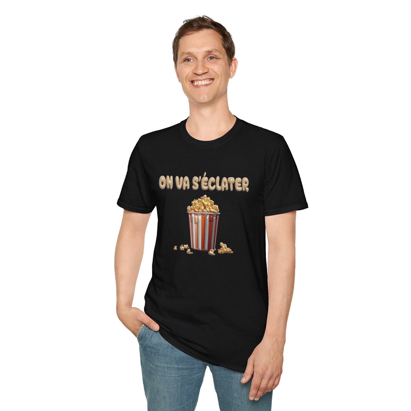 T-shirt-Pop corn party