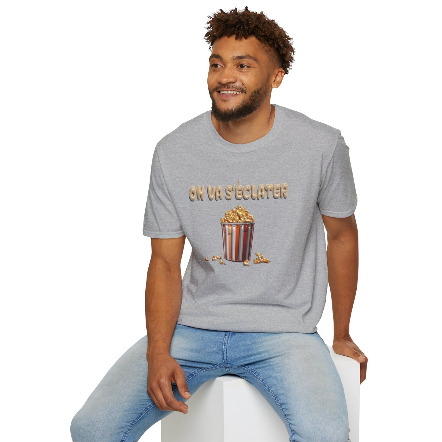 T-shirt-Pop corn party