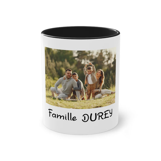Mug céramique-Votre famille à l'honneur-Impression face avant