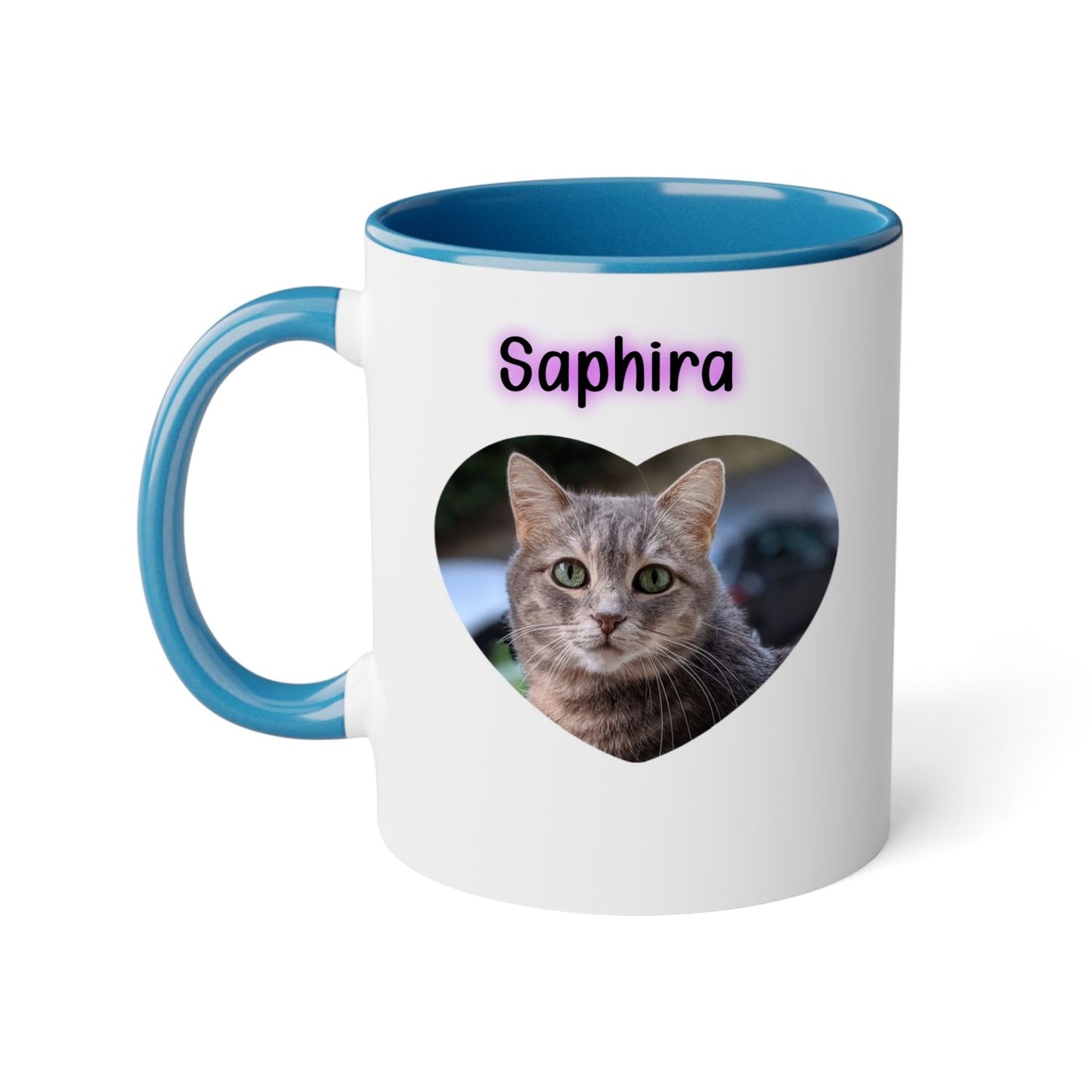 Mug céramique 2 couleurs-Votre animal préféré-Impressions 2 côtés