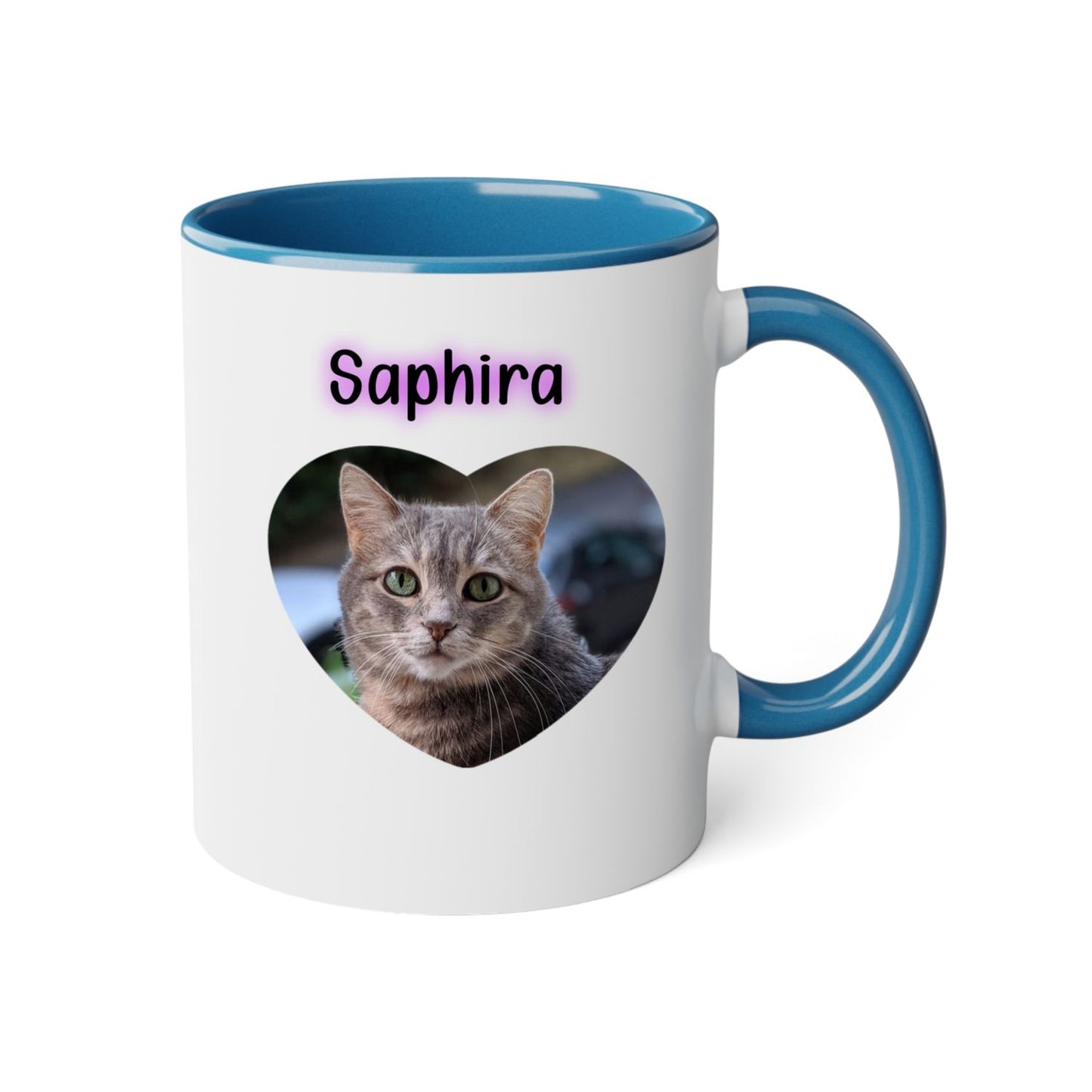 Mug céramique 2 couleurs-Votre animal préféré-Impressions 2 côtés