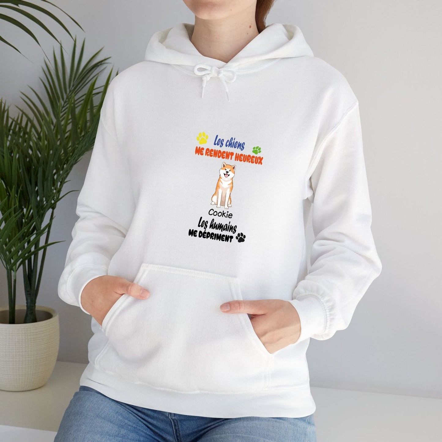 Sweatshirt-1 à 4 chiens-couleurs claires
