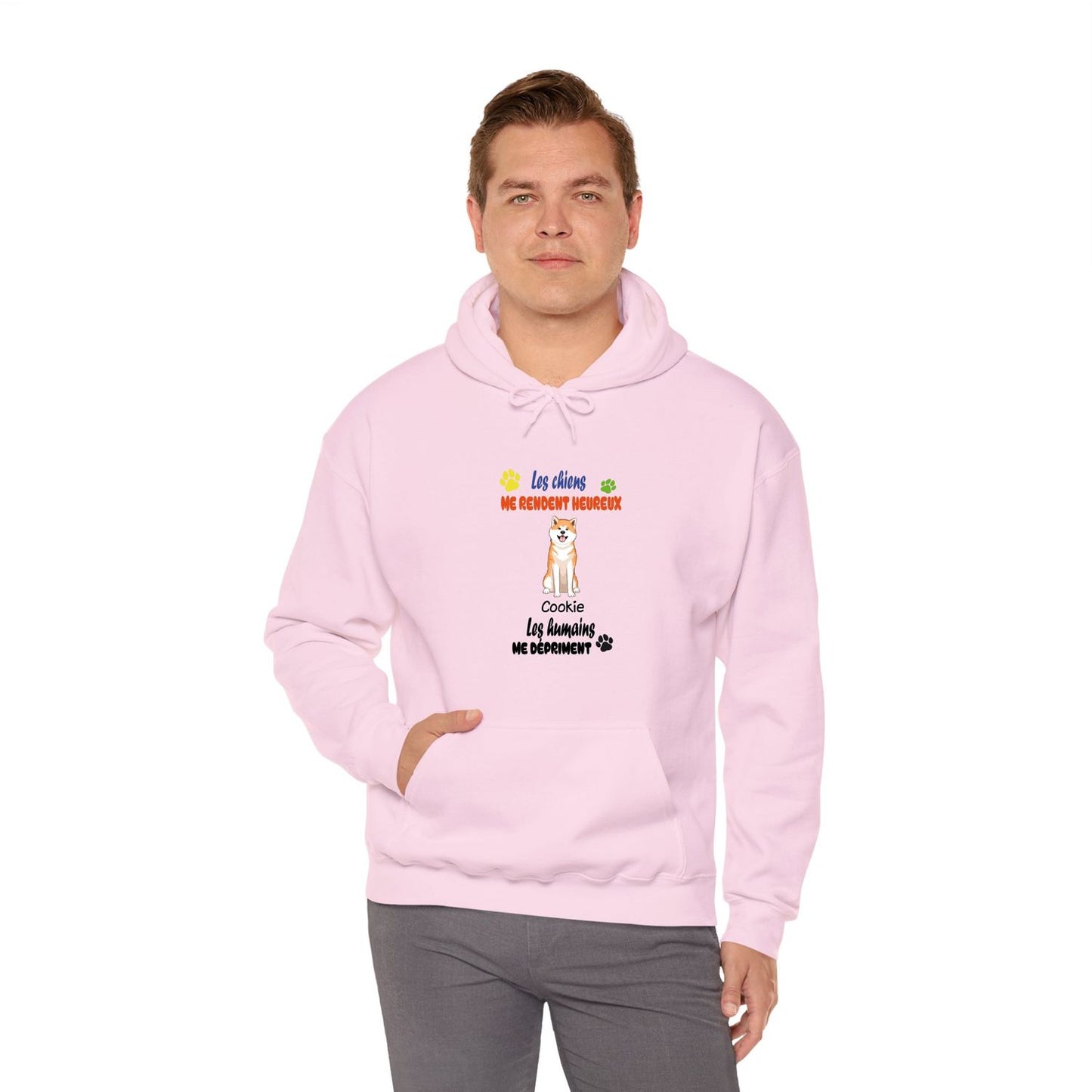 Sweatshirt-1 à 4 chiens-couleurs claires