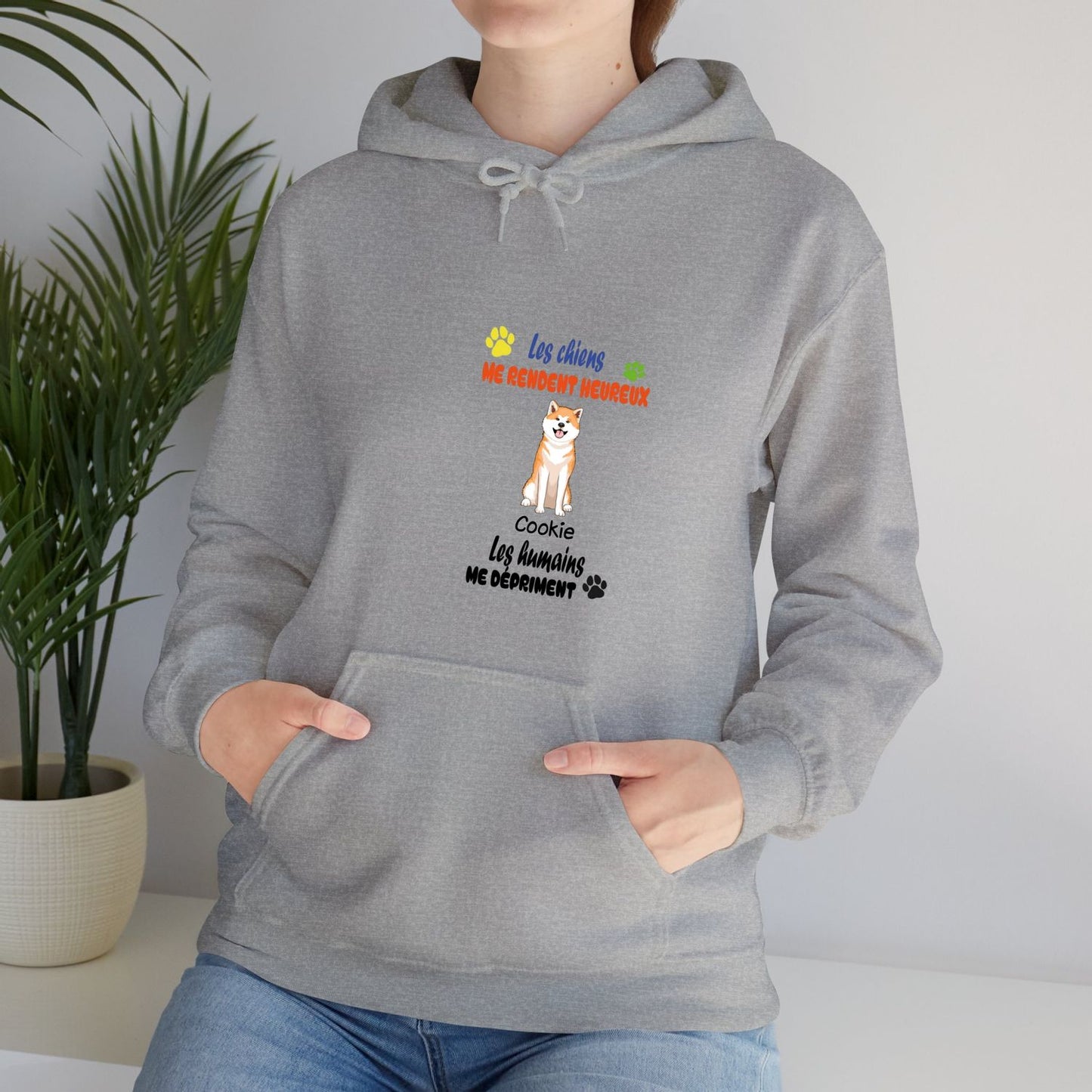 Sweatshirt-1 à 4 chiens-couleurs claires