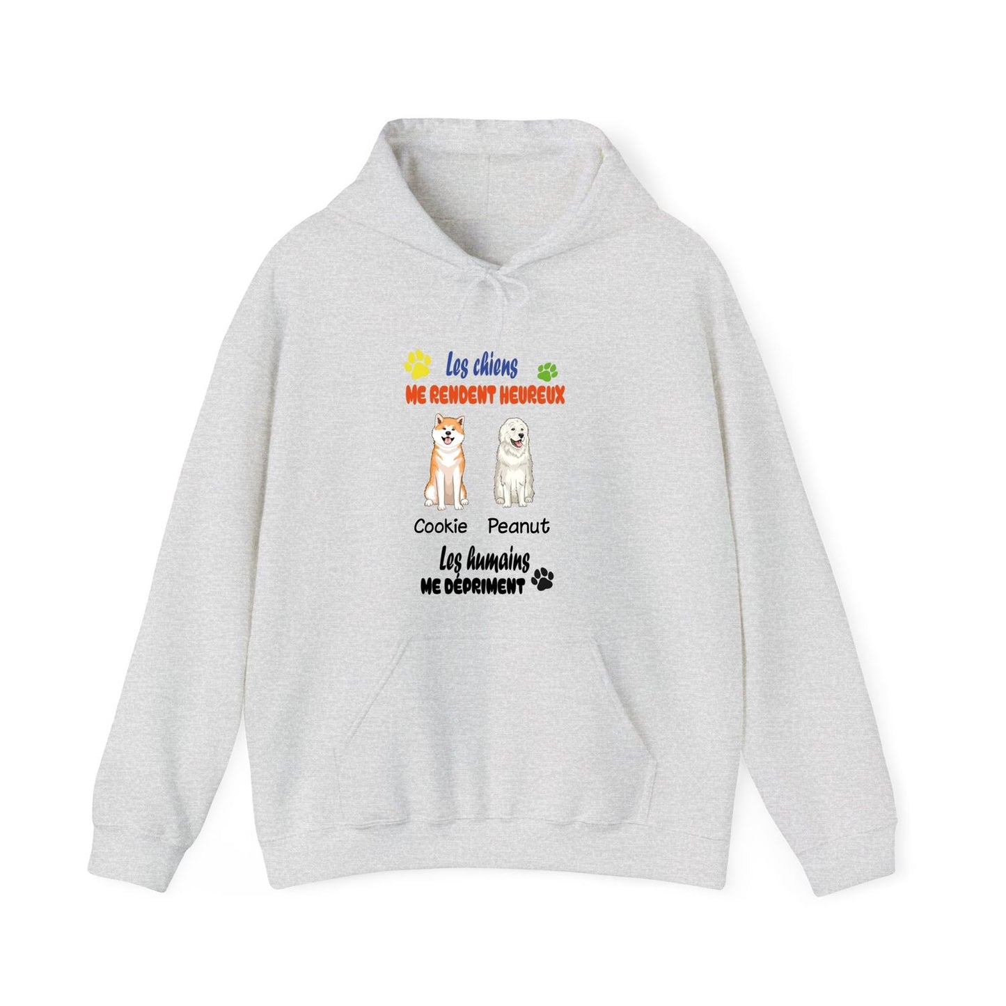 Sweatshirt-1 à 4 chiens-couleurs claires