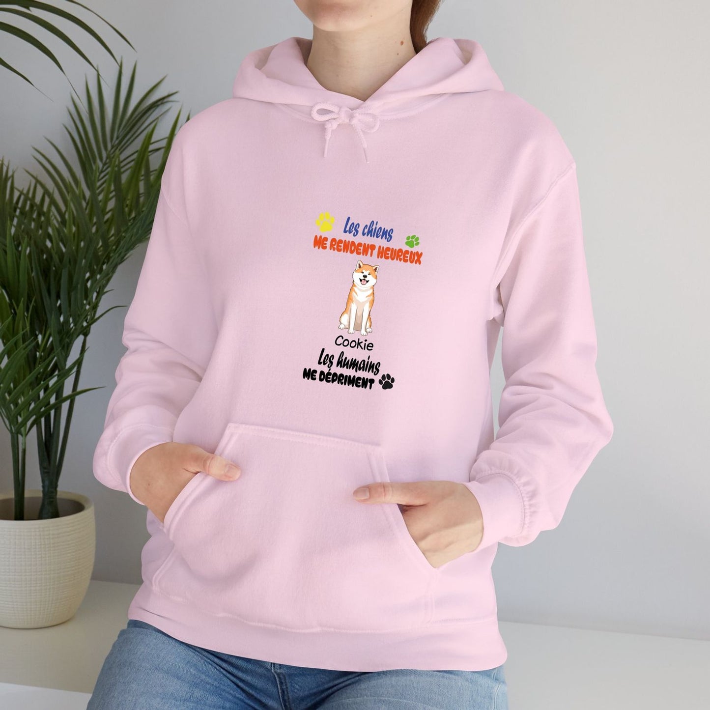 Sweatshirt-1 à 4 chiens-couleurs claires