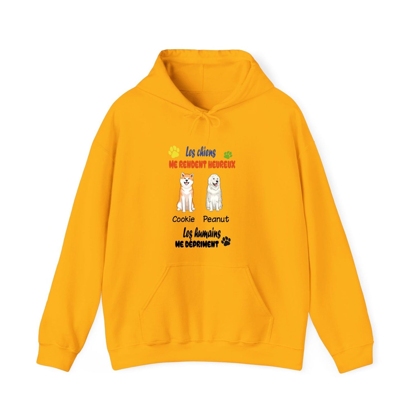 Sweatshirt-1 à 4 chiens-couleurs claires