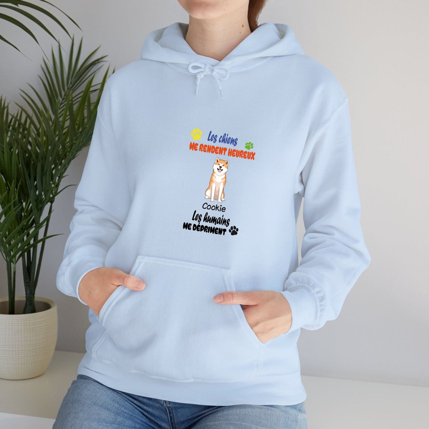 Sweatshirt-1 à 4 chiens-couleurs claires