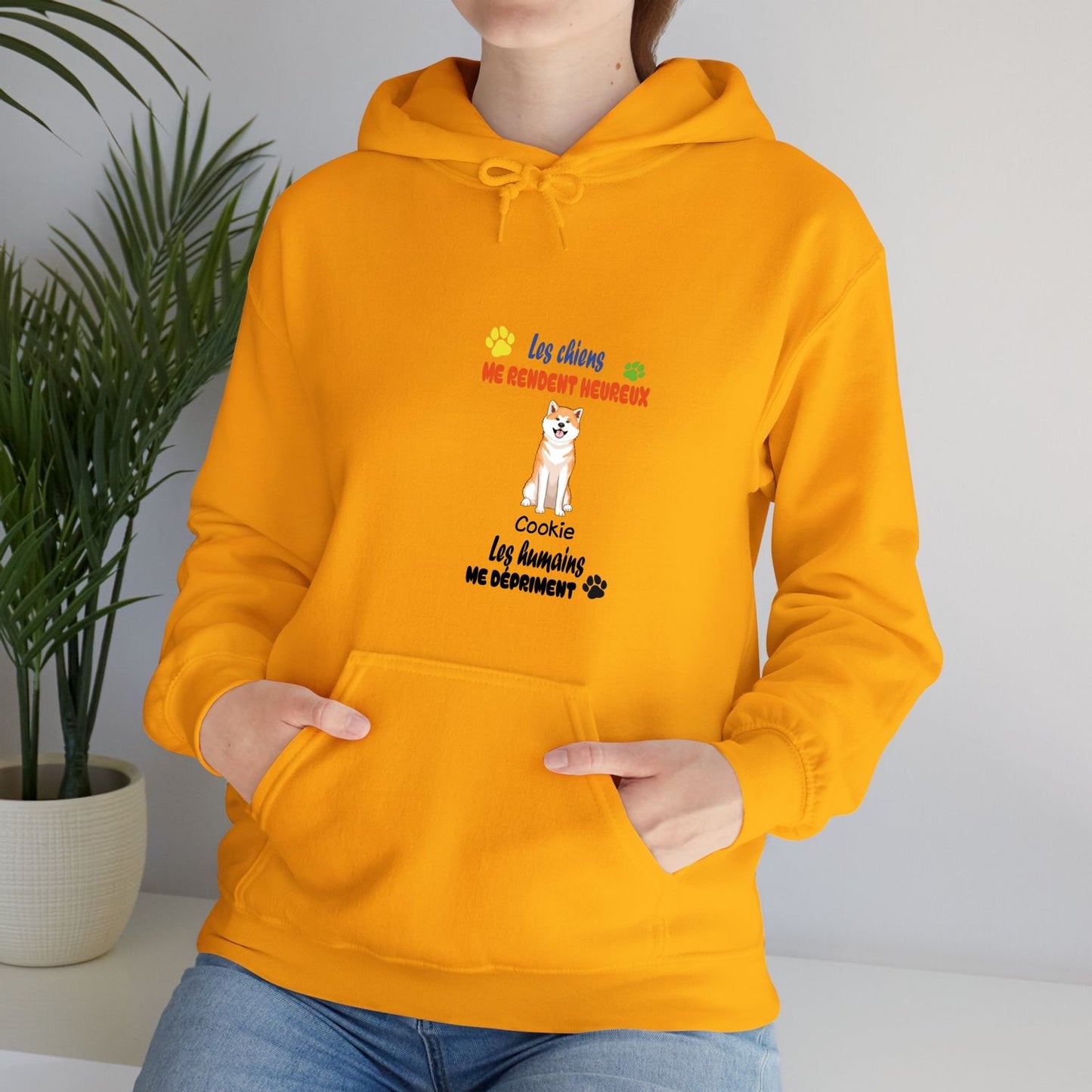 Sweatshirt-1 à 4 chiens-couleurs claires