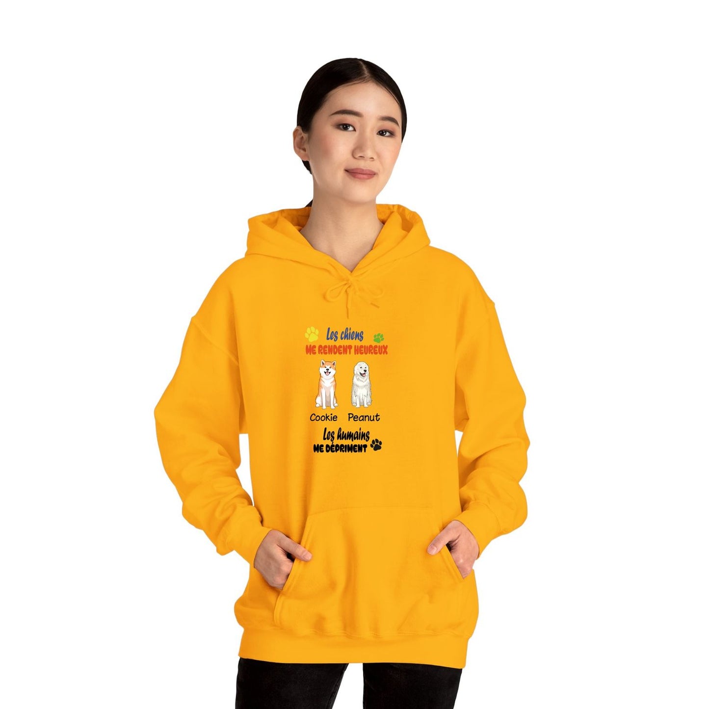 Sweatshirt-1 à 4 chiens-couleurs claires