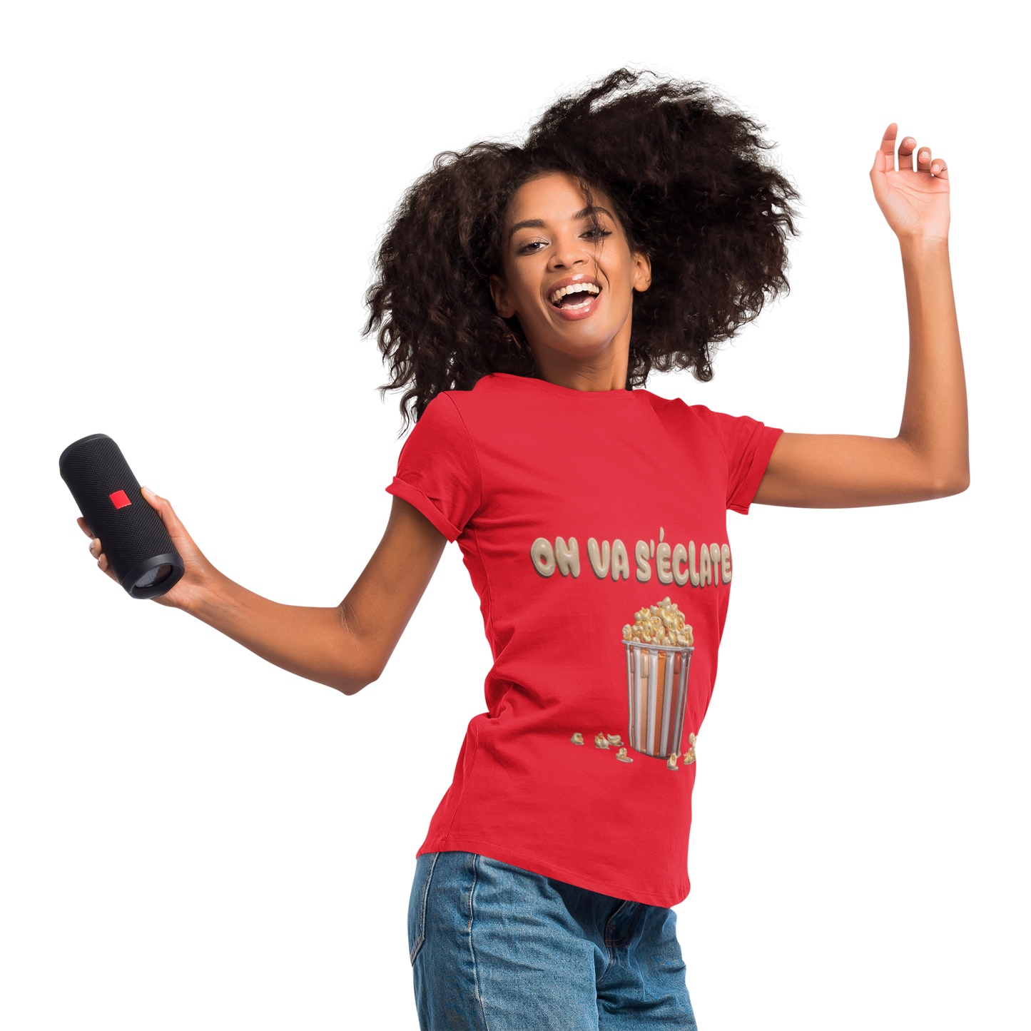 T-shirt-Pop corn party