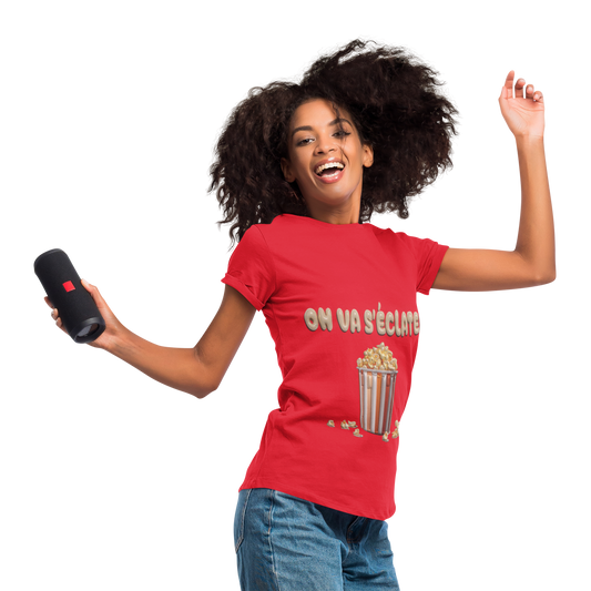 T-shirt-Pop corn party