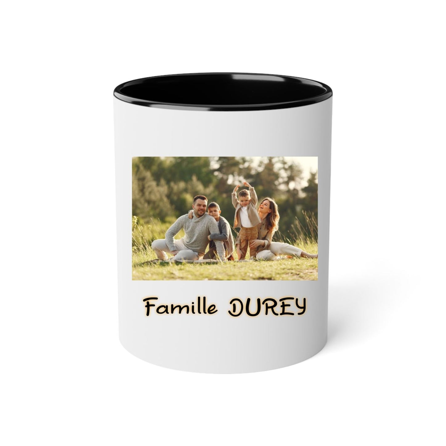 Mug céramique-Votre famille à l'honneur-Impression face avant