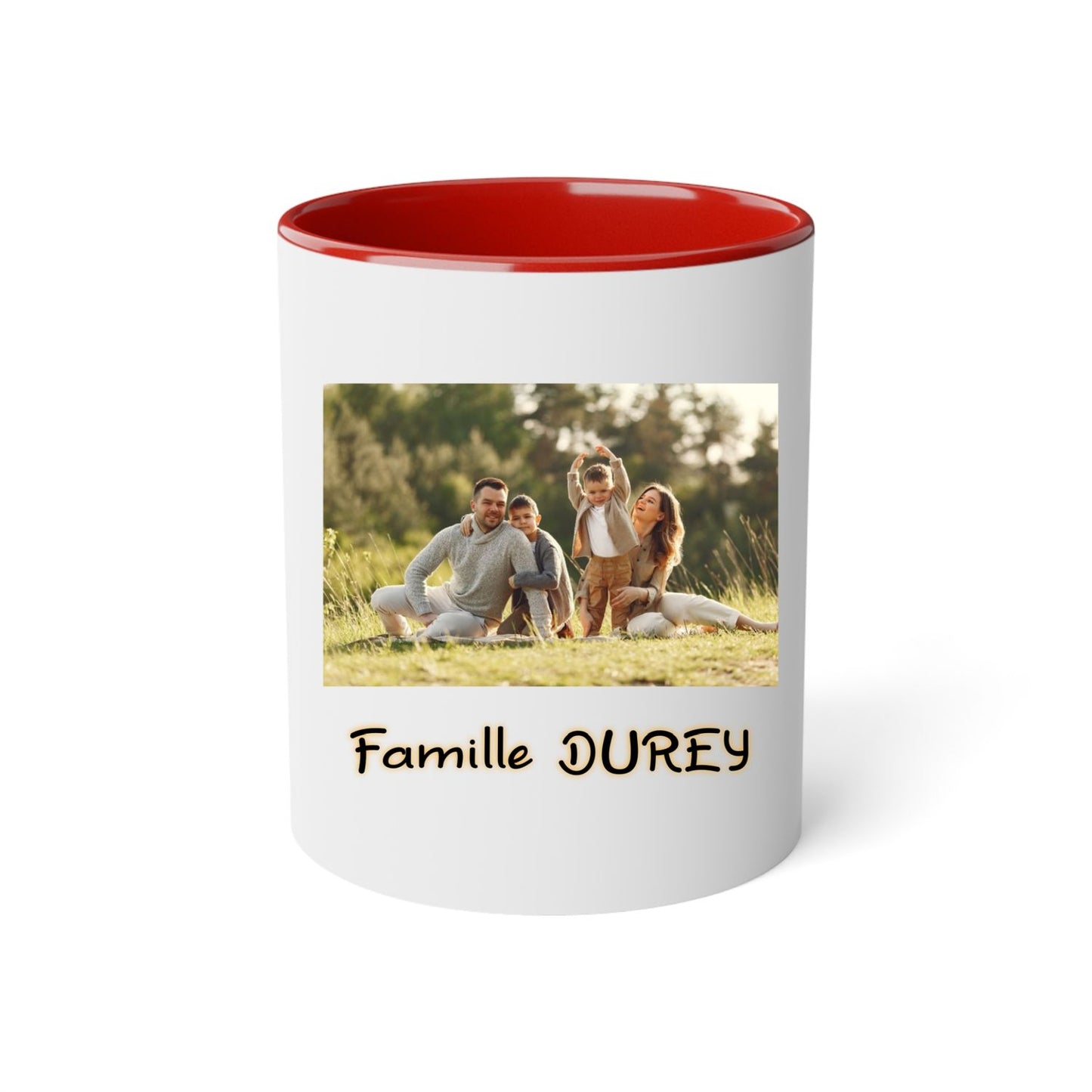 Mug céramique-Votre famille à l'honneur-Impression face avant