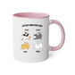 Mug céramique 2 couleurs-Joyeux anniversaire chat(s)