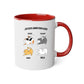 Mug céramique 2 couleurs-Joyeux anniversaire chat(s)