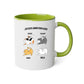 Mug céramique 2 couleurs-Joyeux anniversaire chat(s)